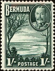 Stamp, Horseshoe Bay & Bermuda cedars, Bermuda,  , Landscapes, Trees, Coastal Areas, Plants (Flora)