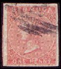 Stamp, Queen Victoria, Bermuda,  