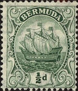 Stamp, Caravel, Bermuda,  , Ships
