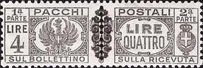 Stamp, Pacchi Postali, Italy,  