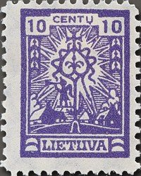 Stamp, Crucifix, Lithuania,  , Religion
