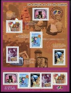 Mini Sheet, Over the century stamp: Communication, France,  , Communication