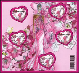 Mini Sheet, Ungaro Heart, France,  