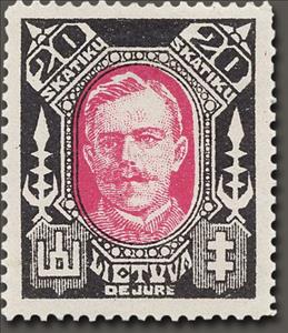 Stamp, Povilas Luksys (1886-1919), Lithuania,  , Independency Activists