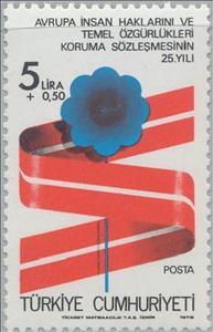 Stamp, Human rights, Turkey,  