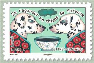Stamp, To look daggers, France,  
