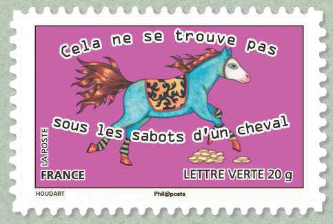Not under the hooves of a horse