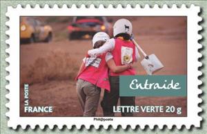 Stamp, Mutual aid, France,  