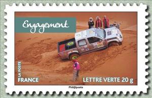 Stamp, Commitment, France,  