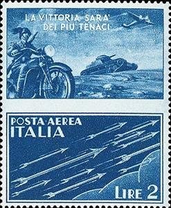 Stamp, Airmail, Italy,  