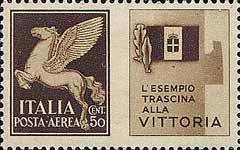 Stamp, Airmail, Italy,  