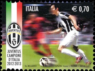 Stamp, Juventus National Football Champion, Italy,  , Football (Soccer)