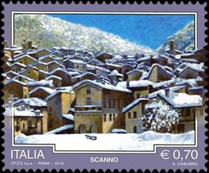 Stamp, Scanno, Italy,  