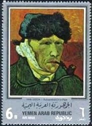 Self-portrait with bandaged ear and pipe (1889)