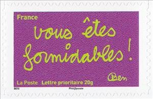 Stamp, Vous êtes formidables!, France,  