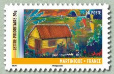 Stamp, Martinique, France,  