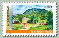 Stamp, La réunion, France,  