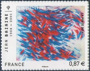 Stamp, Jean Bazaine (1904-2001), France,  , Art