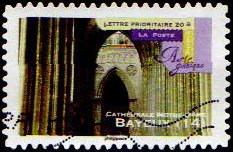 Stamp, Notre Dame's Cathedrale - Bayeux, France,  
