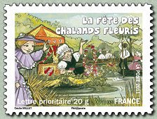 The flower festival of barges - Saint Andre des eaux