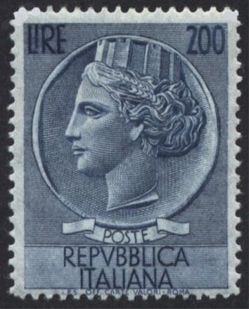 Coin of Syracuse, wmk. stars III SA
