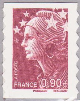Stamp, Marianne de Beaujard, France,  