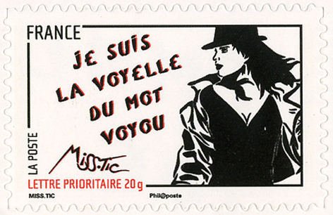Female drawings of Miss Tic - Graphic Artist, sculptor and p