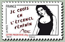 Female drawings of Miss Tic - Graphic Artist, sculptor and p