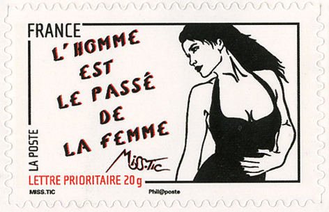 Female drawings of Miss Tic - Graphic Artist, sculptor and p