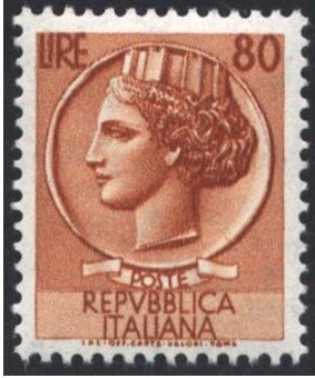 Coin of Syracuse, laid paper