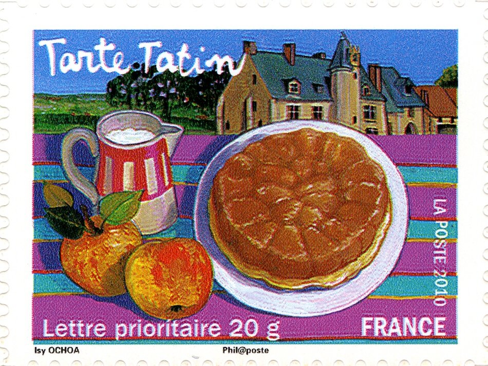 Upside-down apple tart