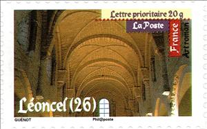 Stamp, Roman's Art - Leoncel, France,  