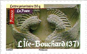 Stamp, Roman's Art - L'Ife Bouchard, France,  
