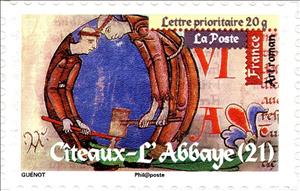 Stamp, Roman's Art - Citeaux-L'Abbaye, France,  