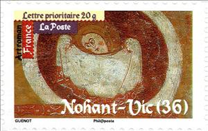 Stamp, Roman's Art - Nohant-Vic, France,  