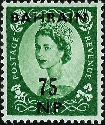 Queen Elizabeth II with black overprint