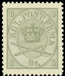 Crown, sceptre and sword, perf. 12½