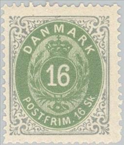 Stamp, Figure, Denmark,  , Numbers