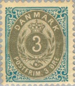 Stamp, Figure, Denmark,  , Numbers