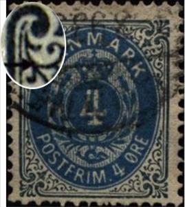 Stamp, Frame II, wmk. 1Y, perf. 14X13½, Denmark,  , Numbers