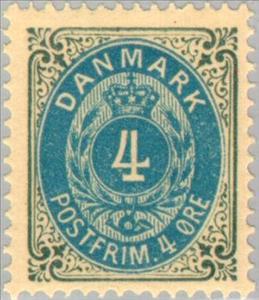 Stamp, Figure, Denmark,  , Numbers