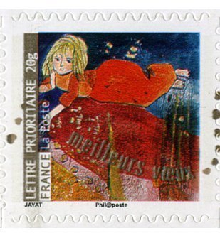 Personnage féminin en rouge