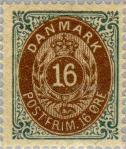 Stamp, Figure, Denmark,  , Numbers