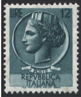 Coin of Syracuse, laid paper