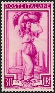 Stamp, Puglia, the vintage, Italy,  