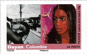 Stamp, Women from all over the World, France,  