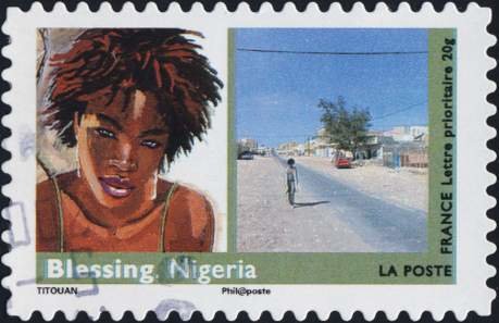 Stamp, Women from all over the World, France,  