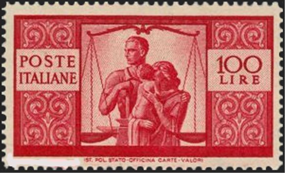 Pair with girls and scales of justice