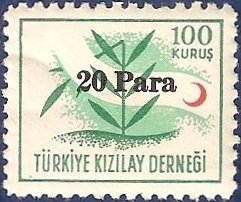 Michel 105 with imprint the new value
