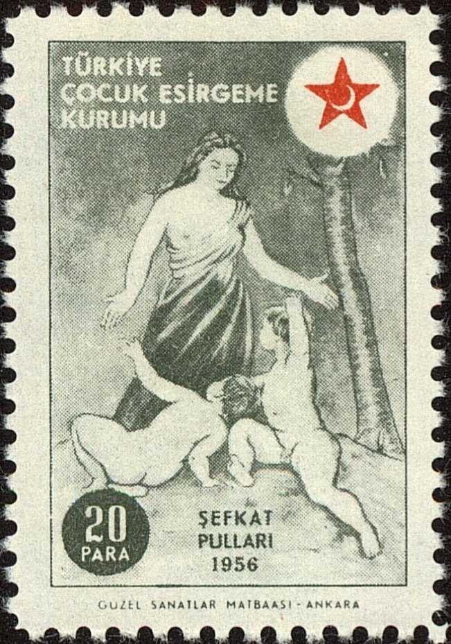 Mother with 2 children